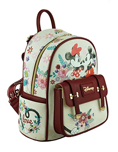 Wondapop Disney Mickey and Minnie Mouse 11" Vegan Leather Fashion Mini Backpack3