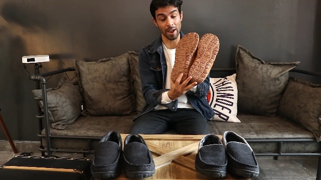 Amazon.com | shoeslocker Mens Slippers Microsuede Moccasin Memory