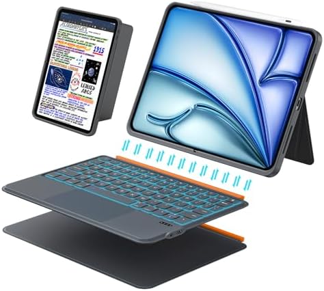 Amazon.com: iPad Air 11 inch Case with Keyboard (M4/M3/M2, 2026/2025 ...