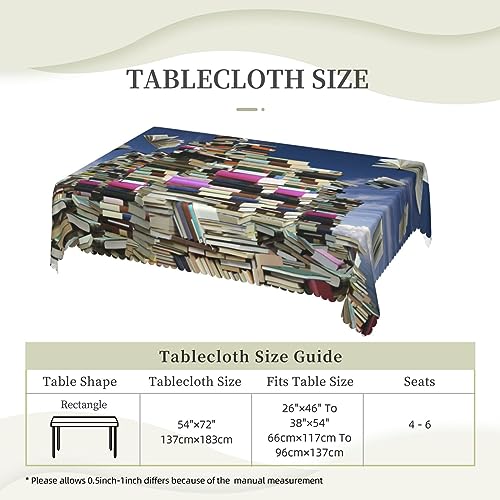Nappe rectangulaire lavable OUSIKA 137x183 cm pour table de cuisine et salle à manger - 7