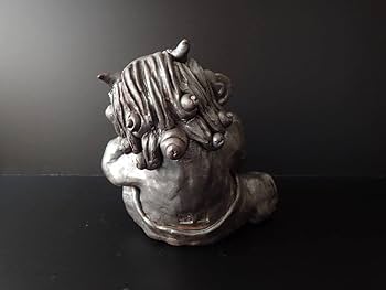 Amazon.co.jp: 鬼形商會No.14 ＜ウインク鬼＞ 厄除守護 陶器製