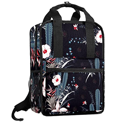 Sac à dos pour garçons à motif plume de paon et bretelles réglables