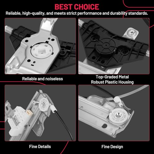 Image of BDFHYK 752-484 Power Window Regulator without Motor Front Right Compatible with Infiniti QX60 2004-2020, Compatible with Infiniti JX35 2013