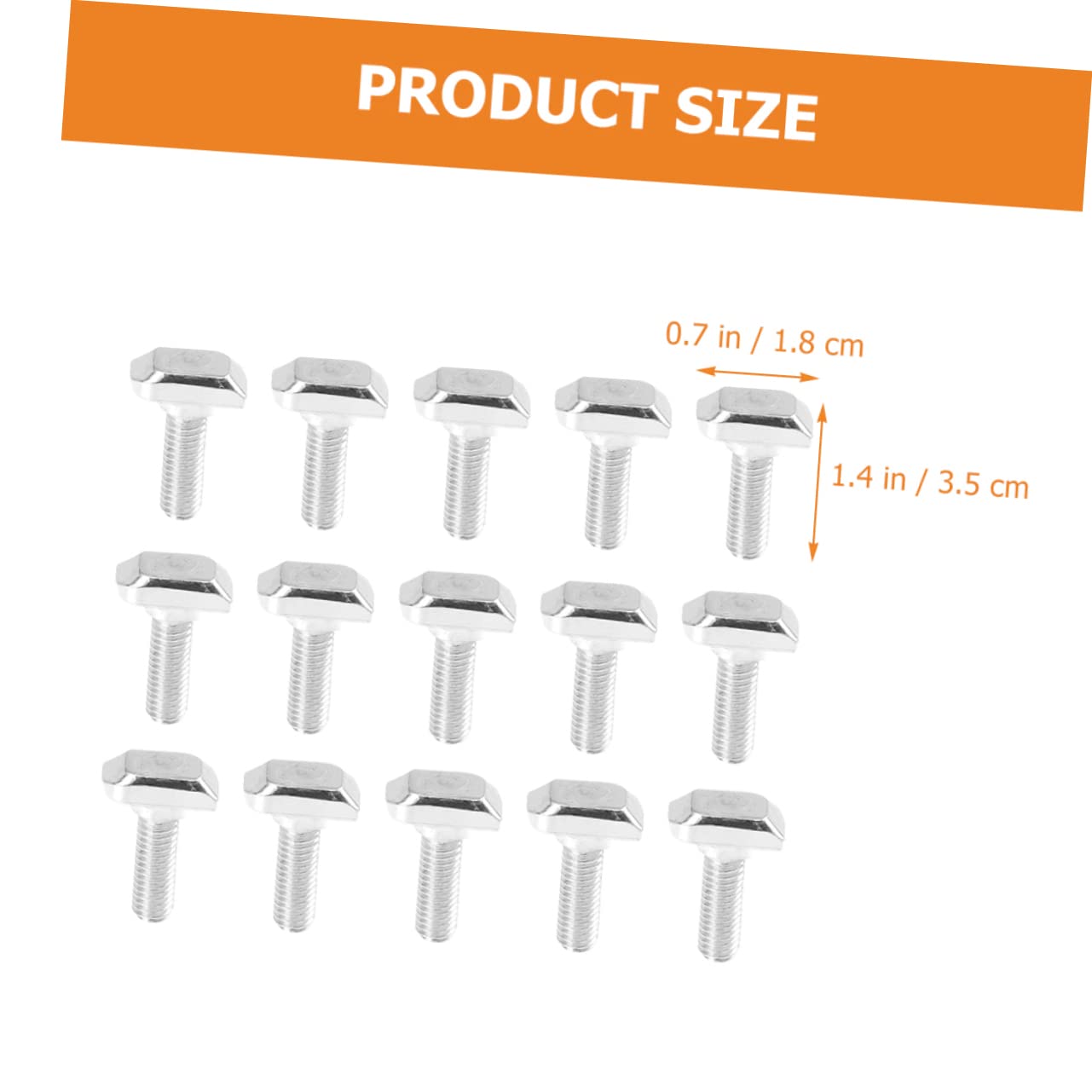 50pcs M8x25 Carbon Steel T Slot Drop in Bolts for T Slots
