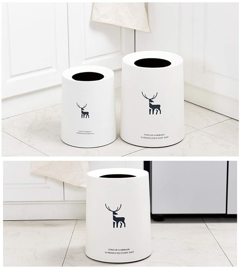Poubelle renne 12L au design européen créatif pour une maison sophistiquée