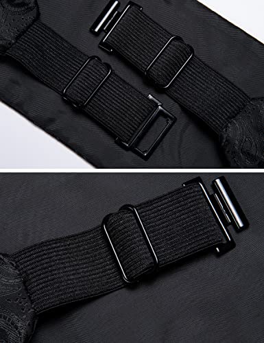 Image of Barry.Wang Men Silk Paisley Cummerbund and Pre-tied Bowtie Handkerchief Cufflink Set for Tuxedo