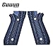Guuun G10 Grips for Taurus PT92 Grip Compatible with PT 92/99/100/101 and Decocker Crosshatch Texture - Blue/Black