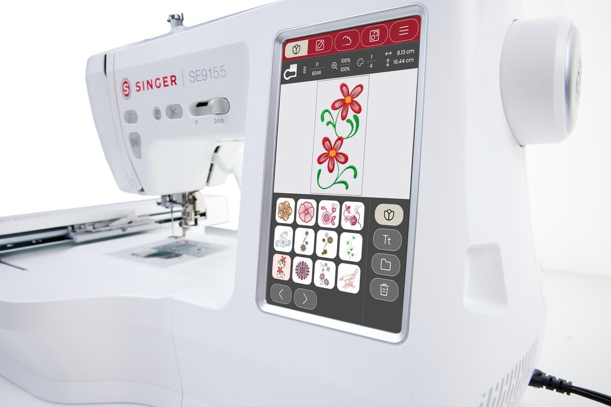Singer SE9155 Macchina per cucire e ricamare con software gold