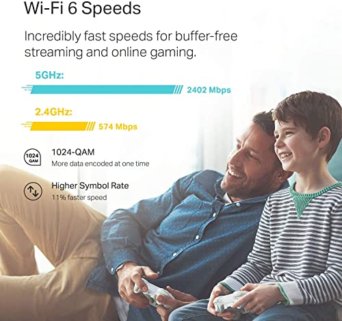 Image of TP-Link WiFi 6 Mesh WiFi, AX3000 Whole Home Mesh WiFi System (Deco X60) - Covers up to 5000 Sq. Ft., Replaces WiFi Routers and Extenders, Parental Control, 2-Pack