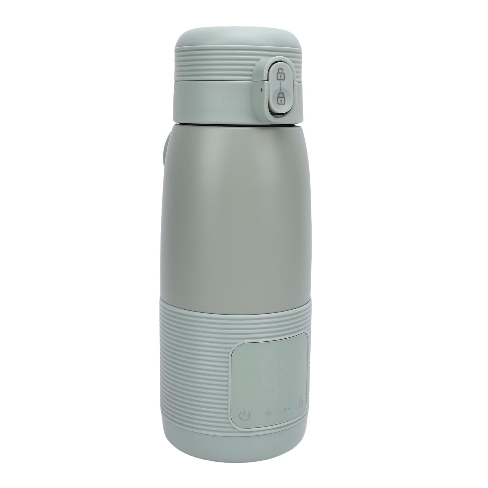 Generic Chauffe-Lait sans Fil à Chauffage Rapide, Fonctionne à Piles pour Les Voyages, Chauffe-biberon Rechargeable pour Le Camping en Acier Inoxydable (350 ML 5000 mah)