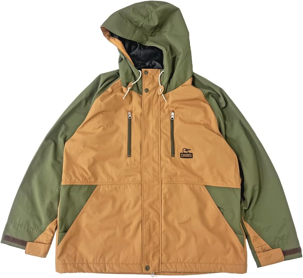 Amazon | [チャムス] メンズアウトドアジャケット 3 in 1 Jacket Khaki 
