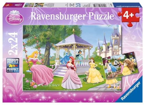 Ravensburger - Puzzle 2x24 pièces - Princesses Magiques - Disney