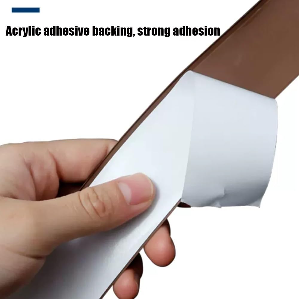 nastro sigillante autoadesivo, Nastro sigillante impermeabile in PVC nero 3 rotoli da 1,5 pollici x 10,5 piedi