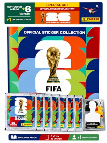 ATHLEJOY XXL Fan Starterset WM 2026 Original Panini Sticker + Sticker + Special - zum Sammeln & Tauschen - Weltmeisterschaft