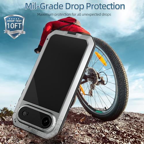 Coque robuste iPhone 17 Pro Max argent pour chantiers et randonnée - 3
