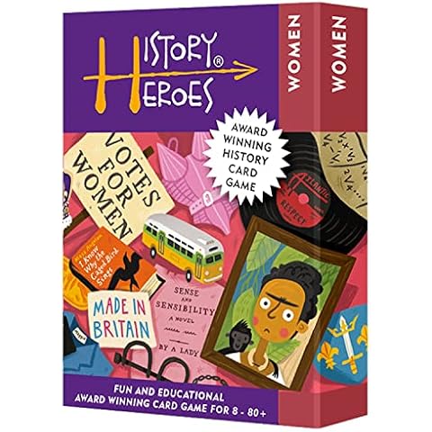 History Heroes: Women - History Quiz Card Game for Kids, Adults, Game Night - Family Friendly Party Game for About Great Women - Fun & Educational Conversation Game Cover