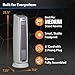 Lasko Oscillating Ceramic Tower Space Heater for Home with Overheat Protection, Timer, 22.5 Inches, Silver, 1500W, 5775