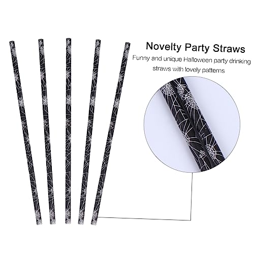 Bestoyard 50 pitillos de papel halloween miniatura 6