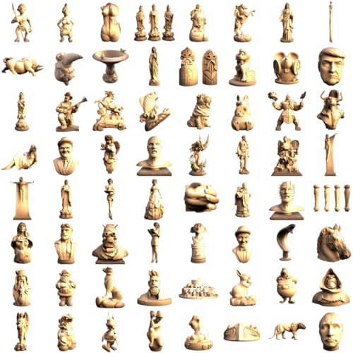 60+ 3D Stl Mega Bundle | 3D Stl File Format Instant Digital Download | Printing Laser Cutting Cnc Router | Home Decor Sculpture Miniature Statue Column Showpiece Vectors 0113