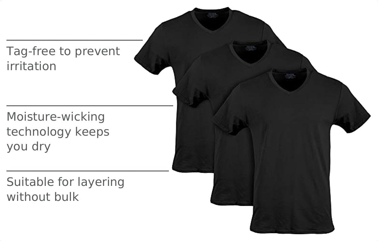 Gildan Men's Cotton Stretch T-Shirts, Multipack image 4