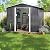 JAXPETY Large Storage Shed, Metal Sheds & Outdoor Storage, Outdoor Shed with Air Vent Lockable Door, Sheds & Outdoor Storage Tool Shed for Backyard Garden Patio Lawn (8X8 FT)