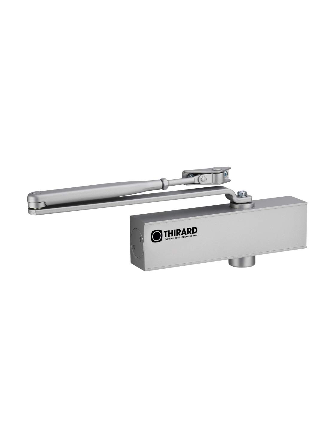 THIRARD - Ferme-Porte Automatique Hydraulique - Force 3 - Argent - Installation Facile - Réglage de Vitesse - Finition Élégante - Adapté à Toutes les Portes - Gris