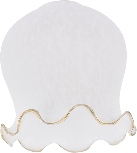 Angoily Pantalla de cristal Pantalla de luz de vidrio Pantalla de lámpara de araña Pantalla de luz de techo de vidrio Cubierta de lámpara de lirio