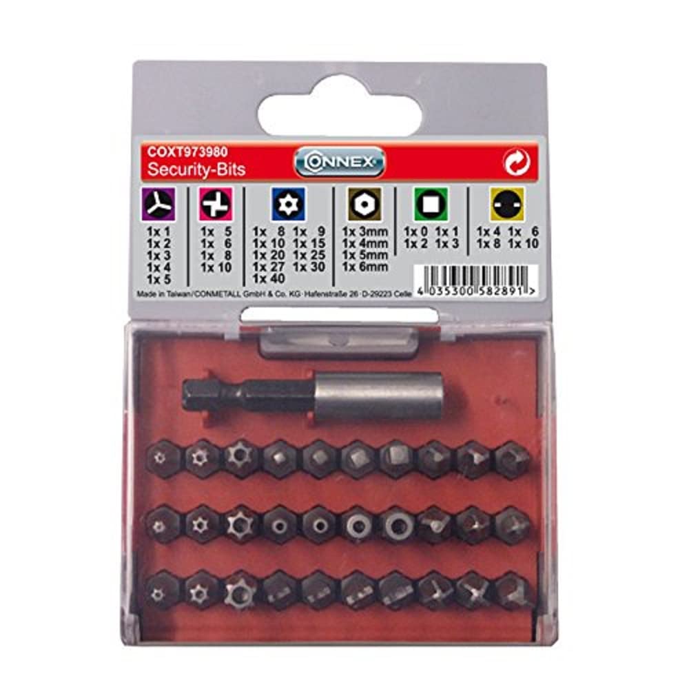 Connex COXT973980 Bit-Satz Security, Magnethalter,31-teilig