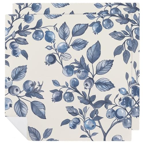 Servilletas de Tela con Patrón Floral Azul 2 PCS miniatura 1