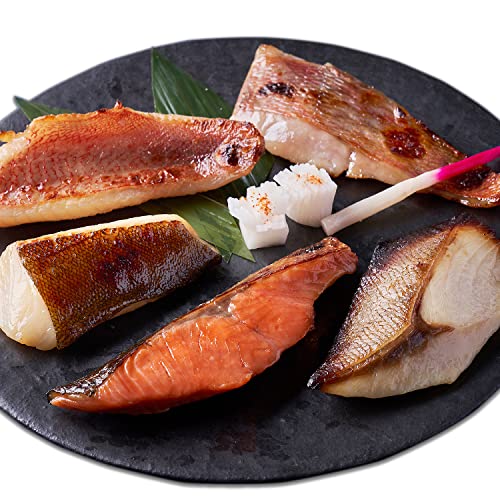 【築地にっぽん漁港食堂】【築地の肴 職人手作り西京漬 一切100g 厳選3セット】プレゼント ギフト 西京漬け お取り寄せ グルメ 魚 贈り物 食品 おもてなし (【バラエティ】5種各1切(計5包))