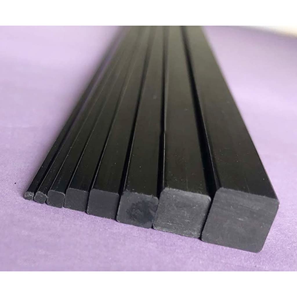 Tubo quadrato con asta in fibra di carbonio da 1 m for progetti artigianali fai-da-te su barca drone aereo RC, 1 pcs(10x10mm)