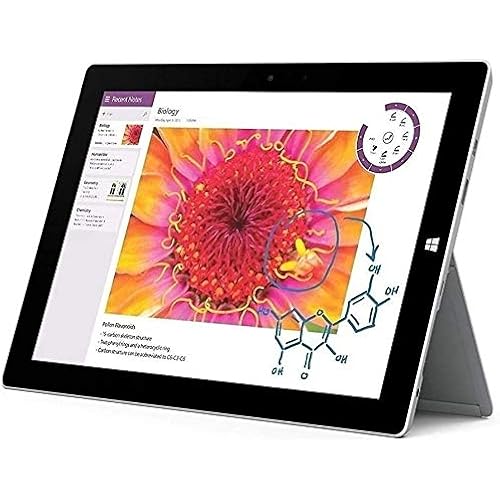 Microsoft Surface 3 10.8" FHD Full HD(1920x1280) Touchscreen 2-in-1 Education and Business Laptop Tablet (Intel Quad-Core Atom x7-Z8700, 4GB RAM, 64GB SSD) Mini DP, WiFi AC, Webcam, Windows 10 Pro
