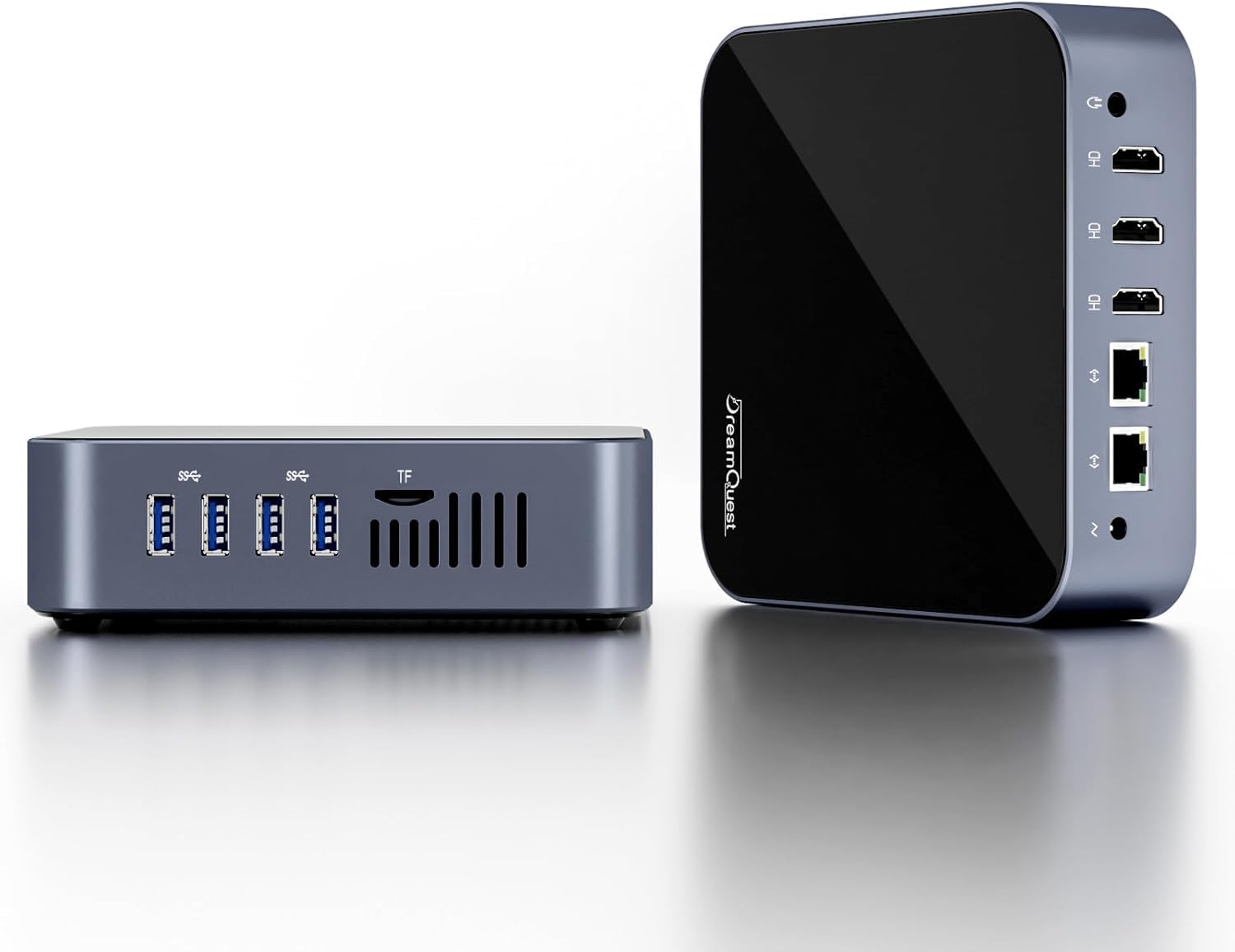 DreamQuest Mini PC Windows 11 Pro Intel N95, 16GB RAM 512GB SSD, Doppia HDMI + Type-C 4K, WiFi 5, Desktop Computer Compatto Per Ufficio E Casa