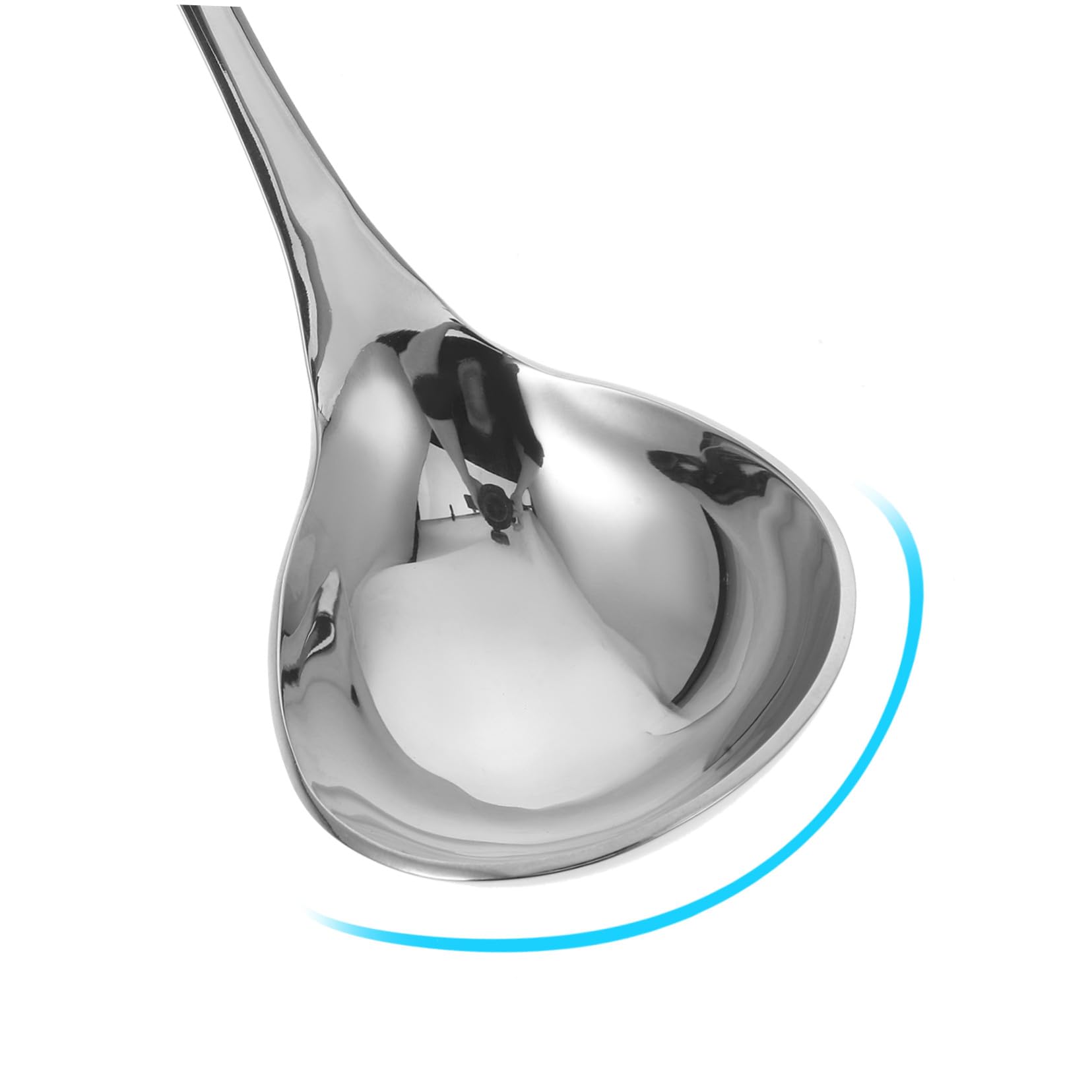 2 piezas Cucharones de Acero Inoxidable Mango Resistente Cucharón para Servir Sopas Salsas y Guisos Utensilios de Cocina Duraderos para Restaurante Aptos para Lavavajillas