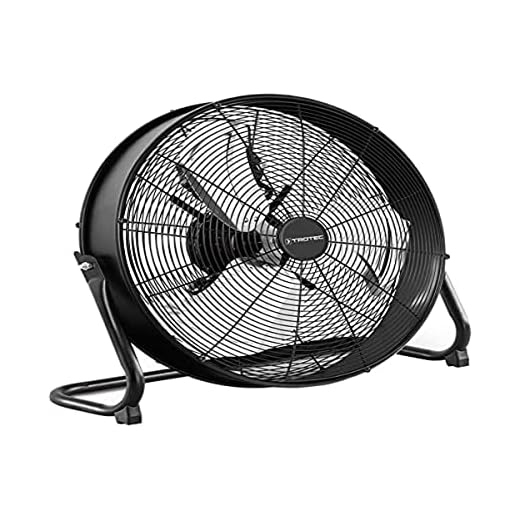 TROTEC – Standventilator TVE 17 S, automatische Oszillation um 80 °, Abschaltfunktion, schwarz 4 TROTEC Bodenventilator TVM 20 D 120 Watt Leistung Durchmesser 50 cm 3 Geschwindigkeitsstufen