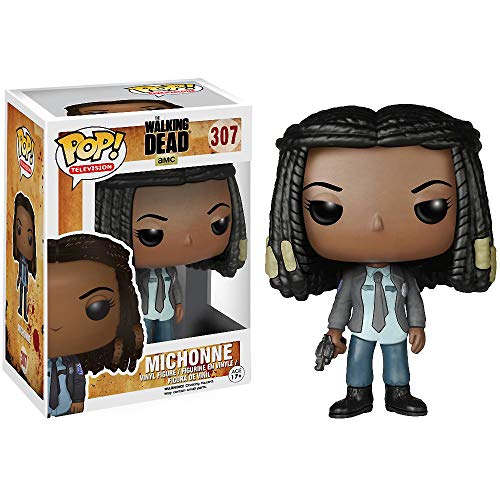 Funko Michonne: Walking Dead x POP! TV Vinyl Figure & 1 POP! Compatible PET Plastic Graphical Protector Bundle [#5307 / 06513 - B]