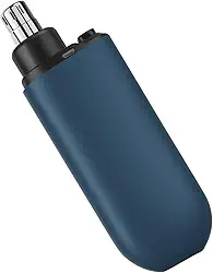 Aparador de Pelos para Nariz e Orelha Recarregável USB, Portátil, Lâmina de Aço Inoxidável, Corte 360° Sem Dor, Multiuso Premium