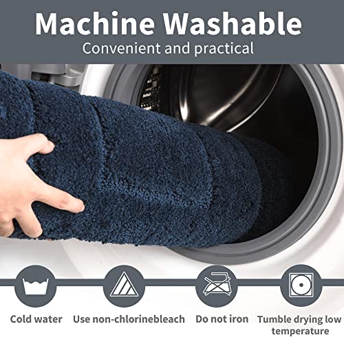 GRANNY SAYS Bathroom Mat, 24" x 36" Navy Blue Bath Mat for Bathroom, Non Slip Bath Mats for Tub, Super Soft Bath Rugs Absorbent, Large Bathroom Rugs for Bathroom Floor, Tapis de Bain Antidérapant by GRANNY SAYS - Image 7