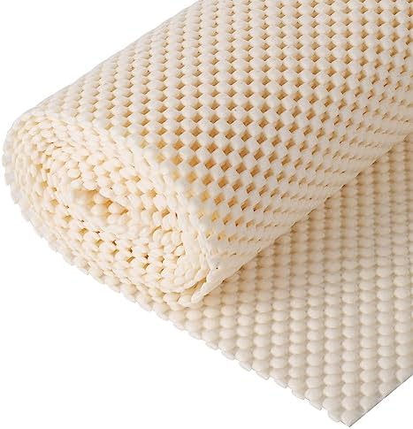 Multipurpose Non Slip Mat, Cream PVC Anti Slip Rug Pads 50x200cm Anti ...