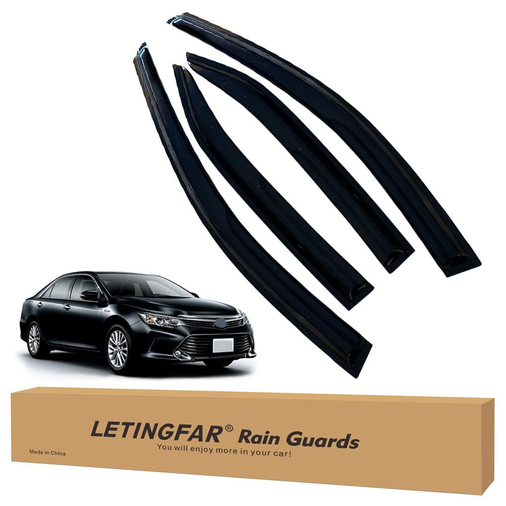 Window Visors Rain Guards for Toyota Camry 2007 2008 2009 2010 2011 Accessories, Wind Deflectors Vent Shades for Toyota Camry