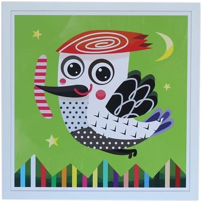 Witty Doodle Nursery Decorations Prints, Woodland Woodpecker