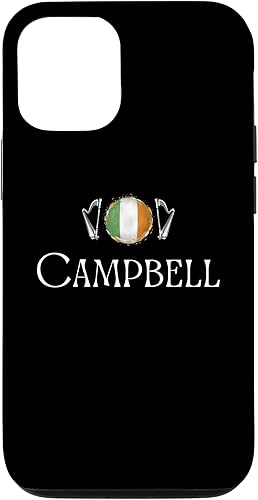 iPhone 1212 Pro Campbell Surname Irish Family Name Heraldic Flag Harp Case