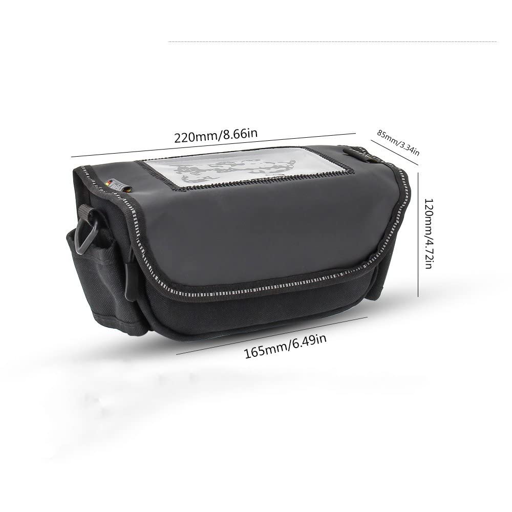 KYGFG Moto Manubrio Borsa Viaggio Impermeabile Borsa Viaggio Multi-Funzione Borsa Impermeabile per B&MW R1250RT R1200RT K1600GT R1100R