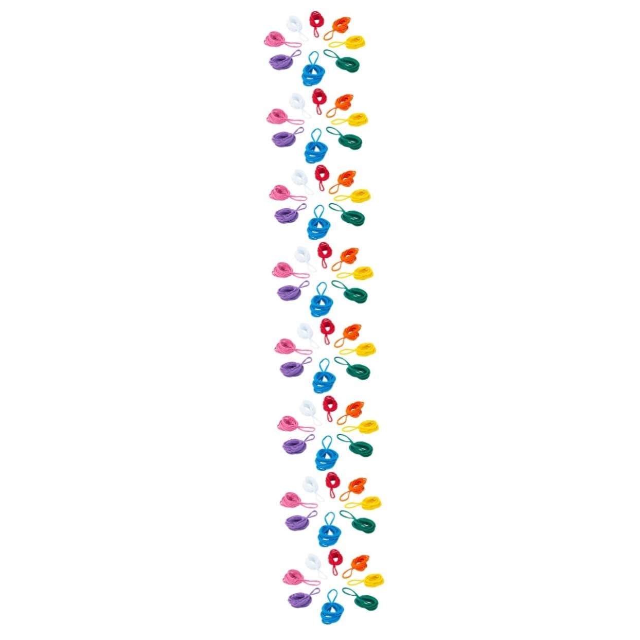 VICASKY Juego de 4 juegos de cuerda trenzada elástica, juego de manualidades para hacer joyas, juguetes para niños, telares, trabillas para ollas, kit de telar para acrílico, 96 unidades x 4