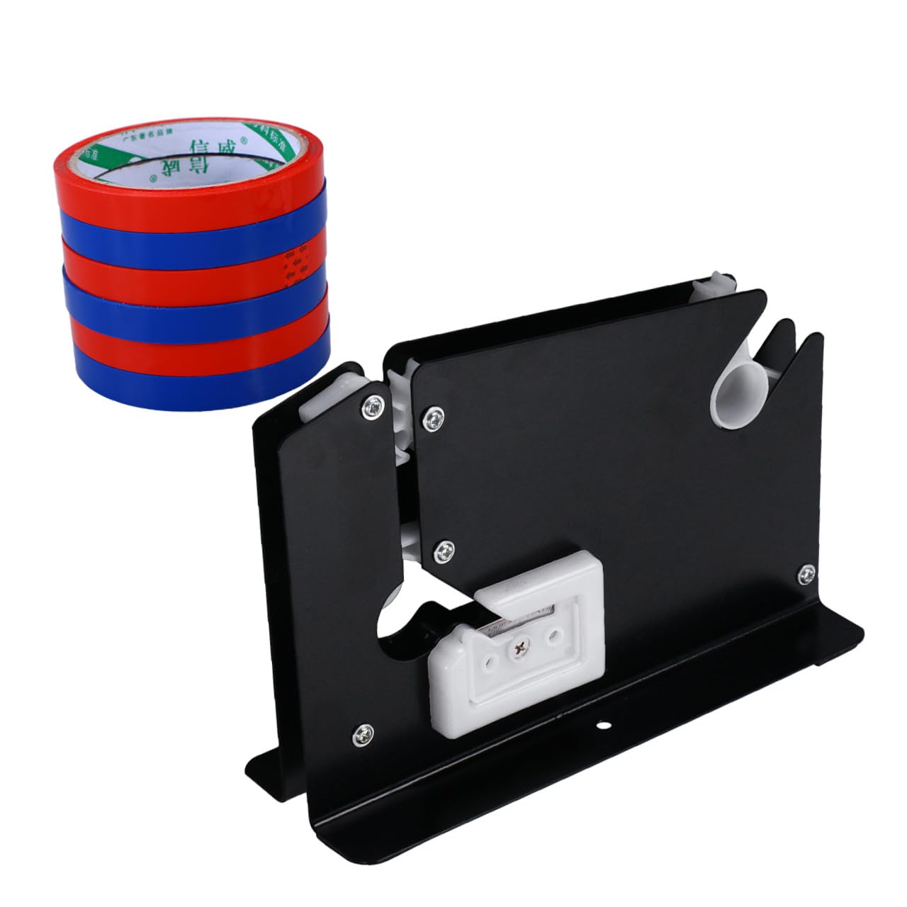 Operitacx 3St Bandspender Spender für Halsdichtband Klebebandschneider Haargummis schwarz rostfrei tape cutter Tape cutting machine Heavy-Duty-Taschenkonus Stahlbeutelkegel mit Trimmer