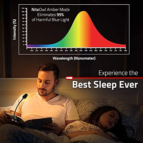 GearLight Rechargeable Book Light for Reading in Bed – Hands-Free LED Clip-on Lamp with 3 Light Modes, Adjustable Brightness, Flexible Neck Reading Light for Books, Laptops, and More – 2 Pack by GearLight - Image 5