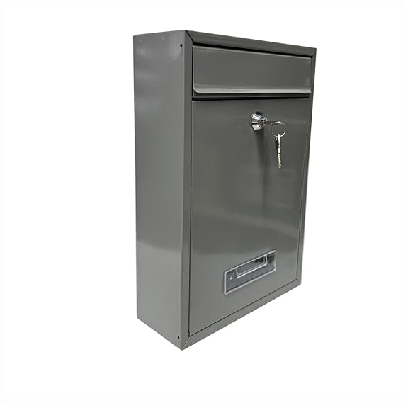 Wall Post Box, Mailbox for Outdoors, Waterproof Wall Postbox for Letters, Stylish Secure Postbox for Home and Office