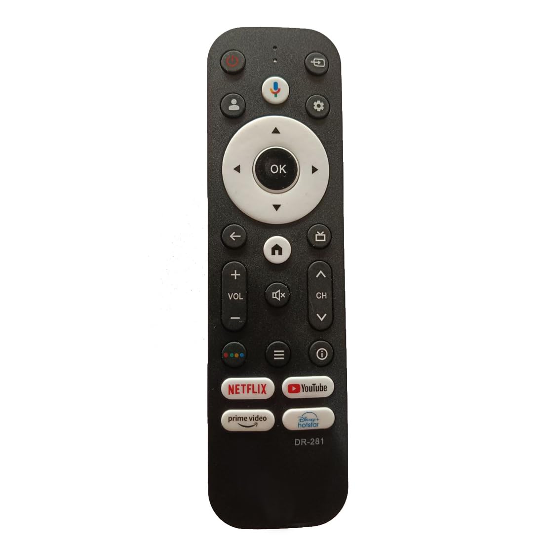MASE® Replacement Remote for Croma, Vise, Daiwa & Henry Android Smart TV | Non-Voice Infrared Controller with Dedicated App Hotkeys | Match Image: Only for Same Button Layout (Pack of 1)-image-10