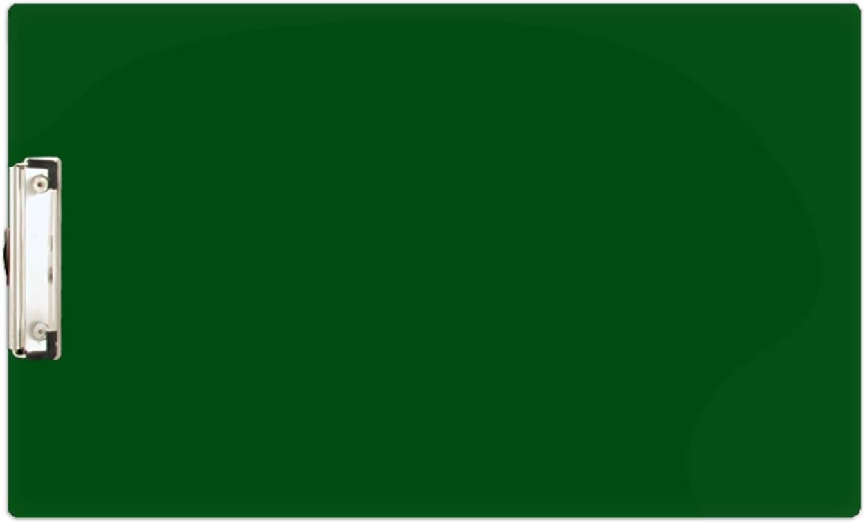 11x17 Clipboard with Low-Profile Metal Clip - 19.5in Length Extra Large, Thick Acrylic Clip Board for Drawing, Engineering, Drafting, Art, and More. Tabloid, Ledger Document Holder - Green Clipboard