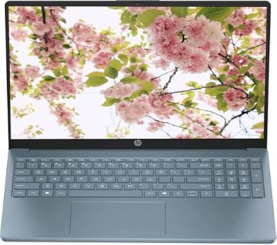 HP Portable 15'' HD Micro-Edge IPS Laptop, Intel Pentium Processor Up to 3.68GHz, 4GB DDR4, 128GB SSD, HDMI, Webcam, Ultra-Fast 6th Gen WiFi, Windows 11 OS, Dale Blue